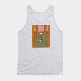 Southwestern Magic Skeleton Hippie Cowboy Illustration Tank Top